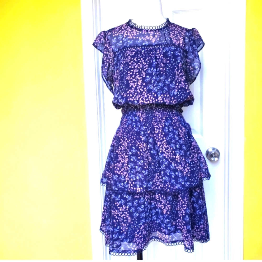 Q+A Ruffle Smocked Dress